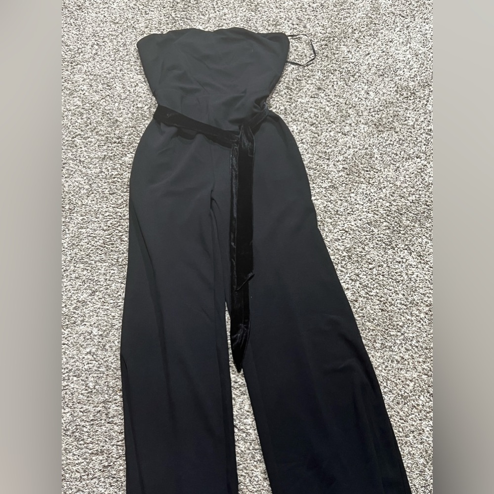NWT Aakaa strapless jumpsuit size large